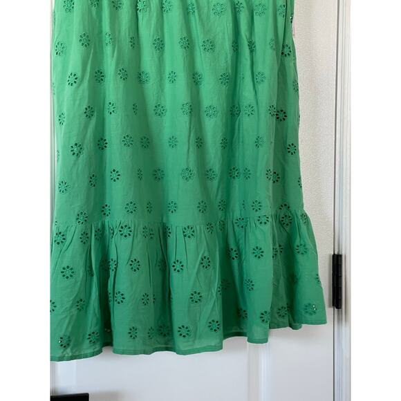 NWT SO Dress Boho Cottagecore Peasant Floral Eyelet Tiered Pockets Size Large - Picture 3 of 7